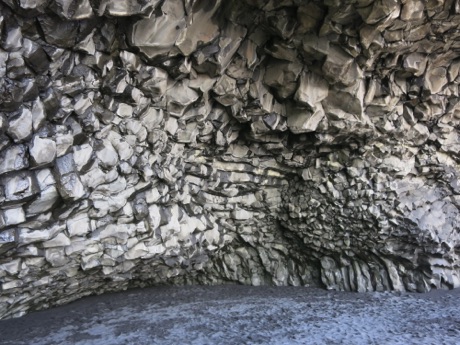 more rock formations at Black Beach